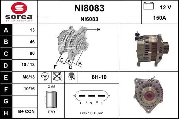 SNRA NI8083 - Alternatore autozon.pro