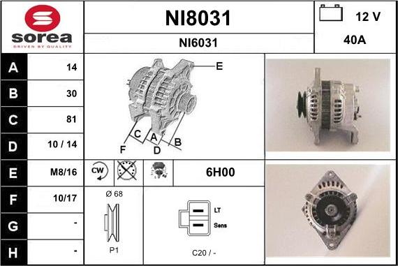 SNRA NI8031 - Alternatore autozon.pro