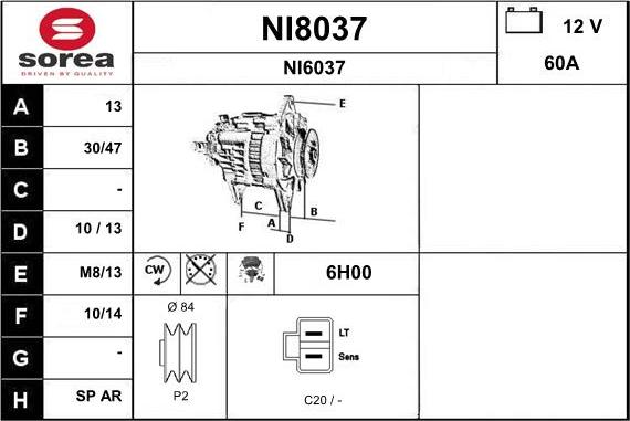 SNRA NI8037 - Alternatore autozon.pro