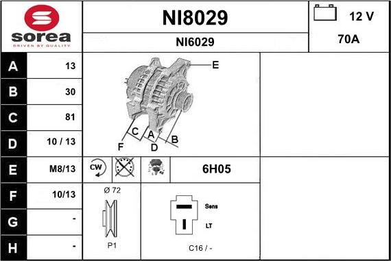 SNRA NI8029 - Alternatore autozon.pro