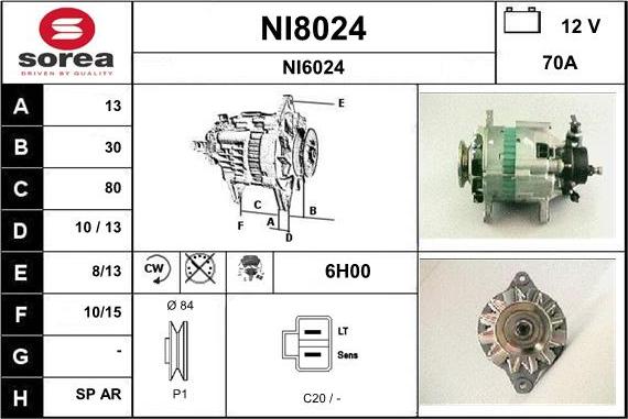 SNRA NI8024 - Alternatore autozon.pro