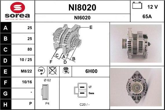 SNRA NI8020 - Alternatore autozon.pro