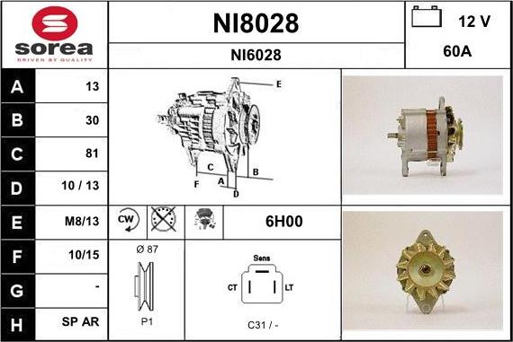 SNRA NI8028 - Alternatore autozon.pro