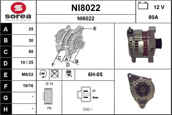 SNRA NI8022 - Alternatore autozon.pro