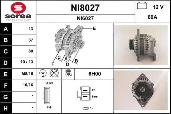 SNRA NI8027 - Alternatore autozon.pro