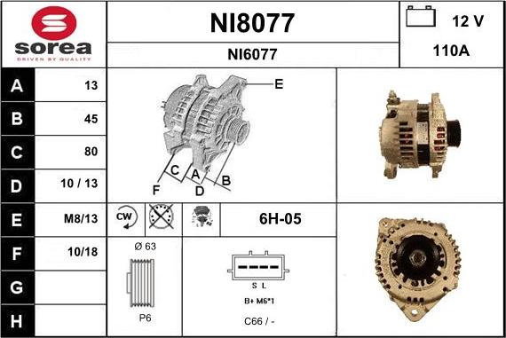 SNRA NI8077 - Alternatore autozon.pro