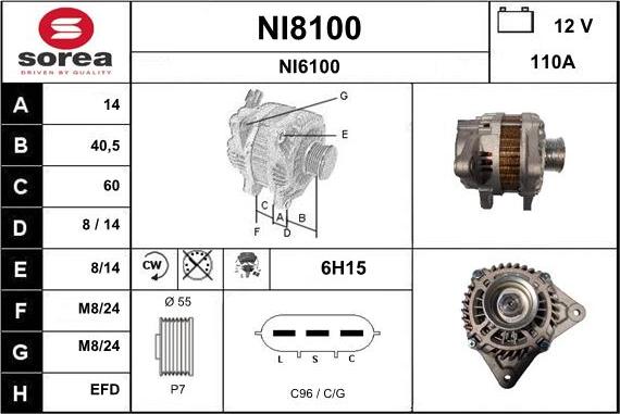 SNRA NI8100 - Alternatore autozon.pro