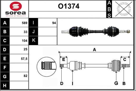 SNRA O1374 - Albero motore / Semiasse autozon.pro