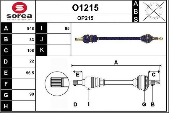 SNRA O1215 - Albero motore / Semiasse autozon.pro