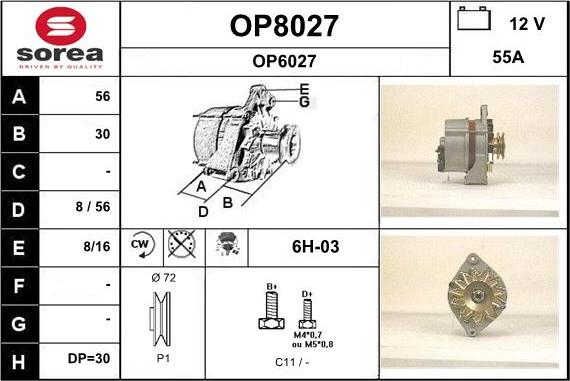 SNRA OP8027 - Alternatore autozon.pro