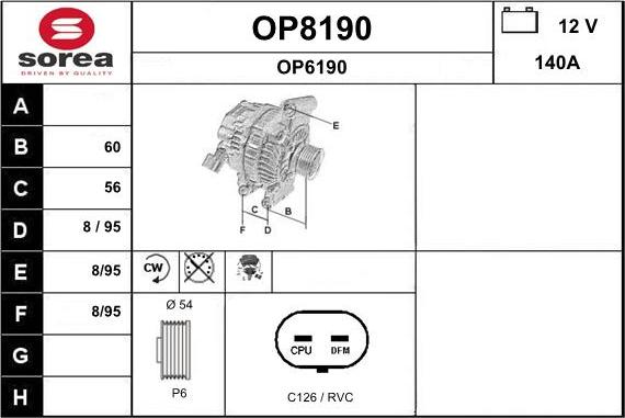 SNRA OP8190 - Alternatore autozon.pro