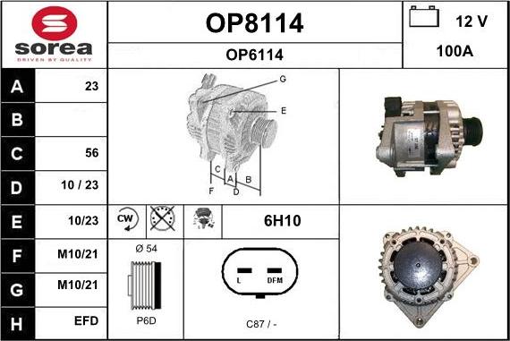 SNRA OP8114 - Alternatore autozon.pro