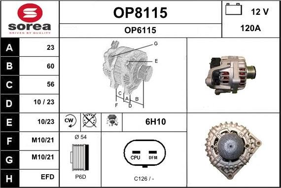 SNRA OP8115 - Alternatore autozon.pro