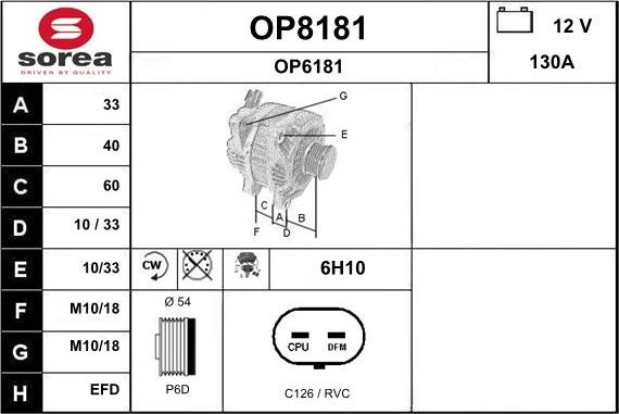 SNRA OP8181 - Alternatore autozon.pro