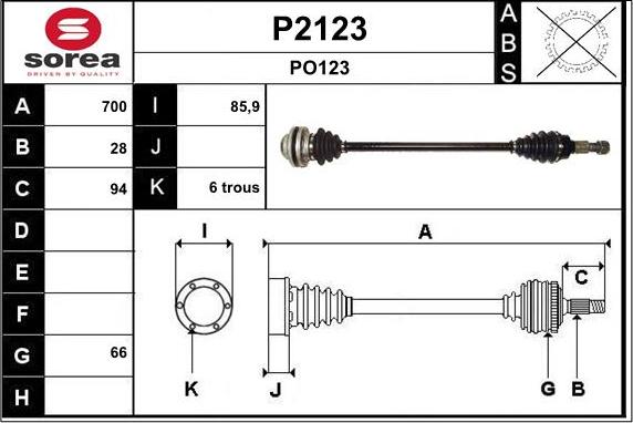 SNRA P2123 - Albero motore / Semiasse autozon.pro