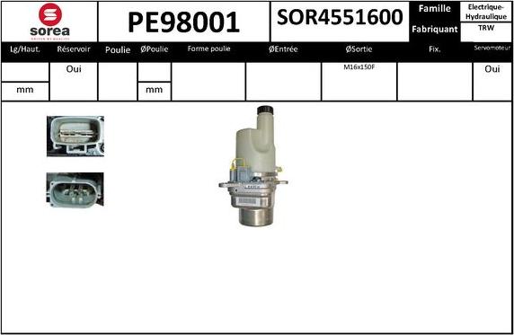 SNRA PE98001 - Pompa idraulica, Sterzo autozon.pro