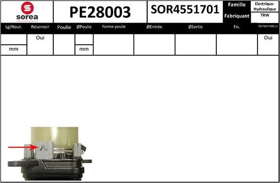 SNRA PE28003 - Pompa idraulica, Sterzo autozon.pro