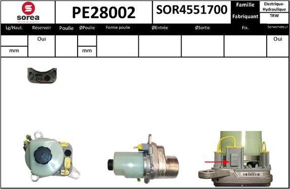 SNRA PE28002 - Pompa idraulica, Sterzo autozon.pro