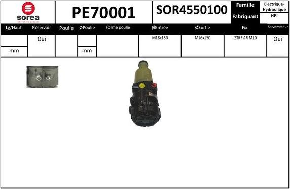 SNRA PE70001 - Pompa idraulica, Sterzo autozon.pro