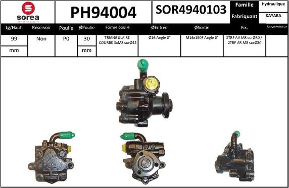 SNRA PH94004 - Pompa idraulica, Sterzo autozon.pro