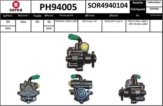 SNRA PH94005 - Pompa idraulica, Sterzo autozon.pro