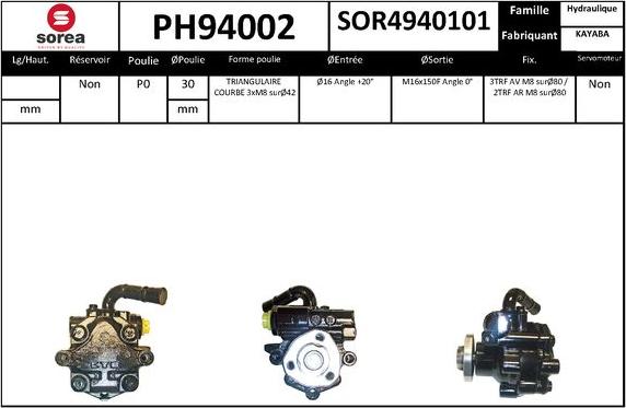 SNRA PH94002 - Pompa idraulica, Sterzo autozon.pro