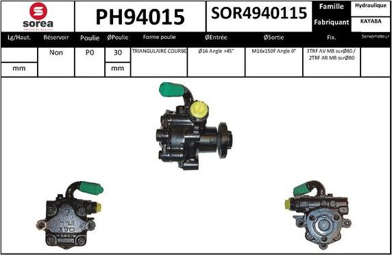 SNRA PH94015 - Pompa idraulica, Sterzo autozon.pro