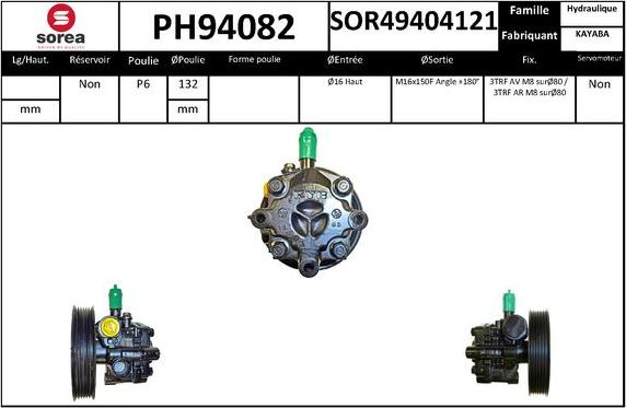 SNRA PH94082 - Pompa idraulica, Sterzo autozon.pro