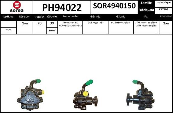 SNRA PH94022 - Pompa idraulica, Sterzo autozon.pro