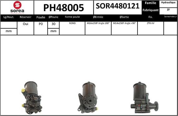 SNRA PH48005 - Pompa idraulica, Sterzo autozon.pro