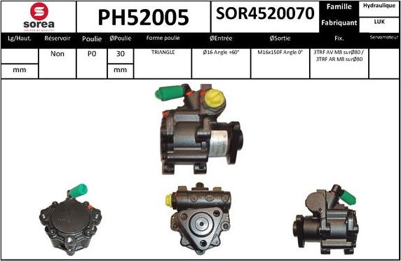 SNRA PH52005 - Pompa idraulica, Sterzo autozon.pro