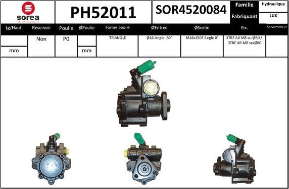 SNRA PH52011 - Pompa idraulica, Sterzo autozon.pro