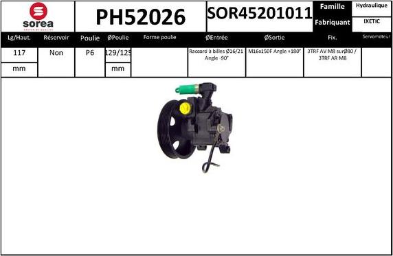 SNRA PH52026 - Pompa idraulica, Sterzo autozon.pro