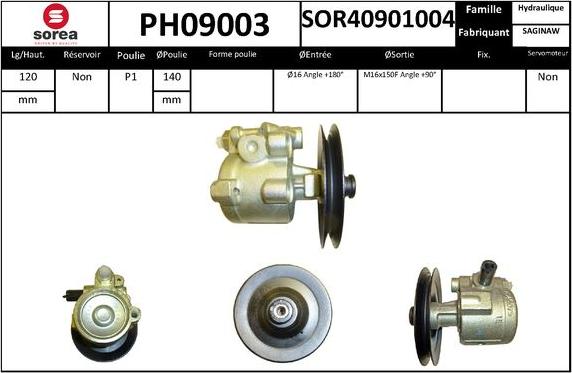 SNRA PH09003 - Pompa idraulica, Sterzo autozon.pro