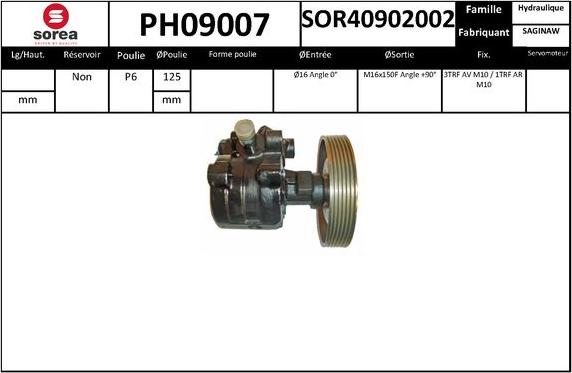 SNRA PH09007 - Pompa idraulica, Sterzo autozon.pro