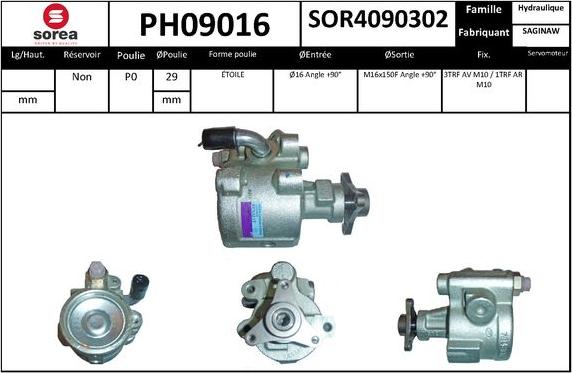 SNRA PH09016 - Pompa idraulica, Sterzo autozon.pro