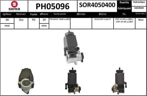 SNRA PH05096 - Pompa idraulica, Sterzo autozon.pro