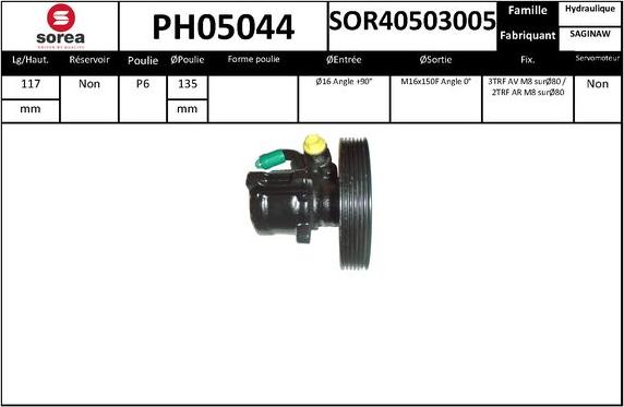 SNRA PH05044 - Pompa idraulica, Sterzo autozon.pro