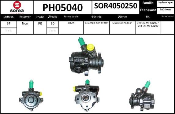 SNRA PH05040 - Pompa idraulica, Sterzo autozon.pro