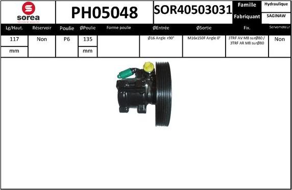 SNRA PH05048 - Pompa idraulica, Sterzo autozon.pro