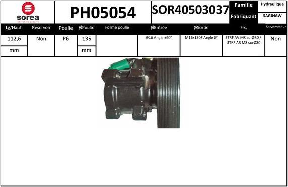 SNRA PH05054 - Pompa idraulica, Sterzo autozon.pro