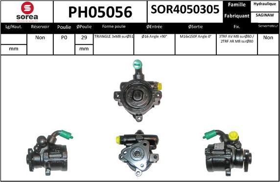 SNRA PH05056 - Pompa idraulica, Sterzo autozon.pro