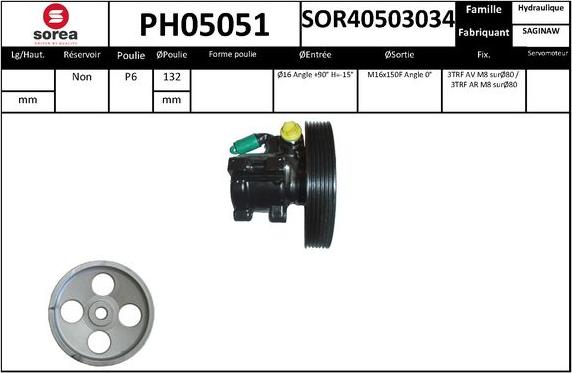 SNRA PH05051 - Pompa idraulica, Sterzo autozon.pro