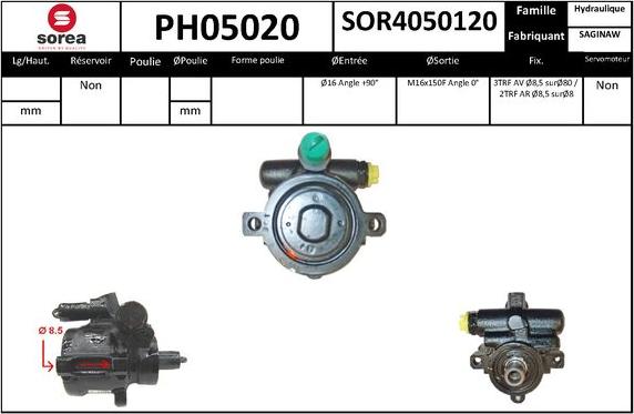 SNRA PH05020 - Pompa idraulica, Sterzo autozon.pro