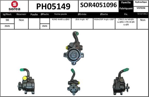 SNRA PH05149 - Pompa idraulica, Sterzo autozon.pro