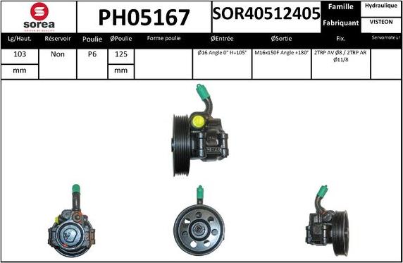 SNRA PH05167 - Pompa idraulica, Sterzo autozon.pro