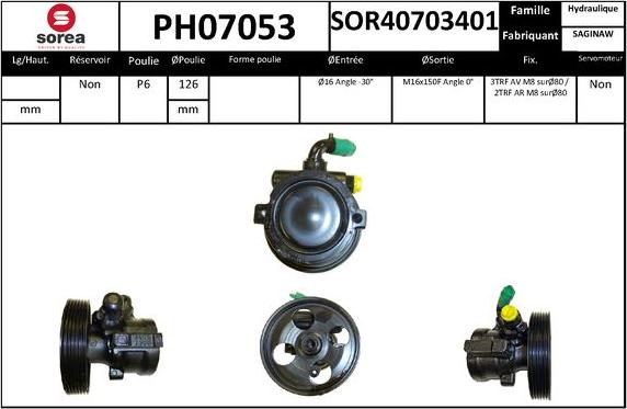 SNRA PH07053 - Pompa idraulica, Sterzo autozon.pro