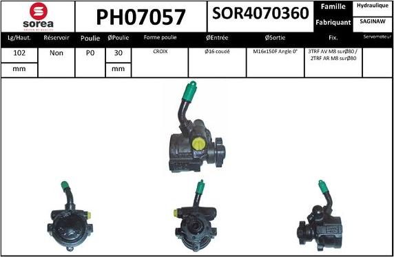 SNRA PH07057 - Pompa idraulica, Sterzo autozon.pro