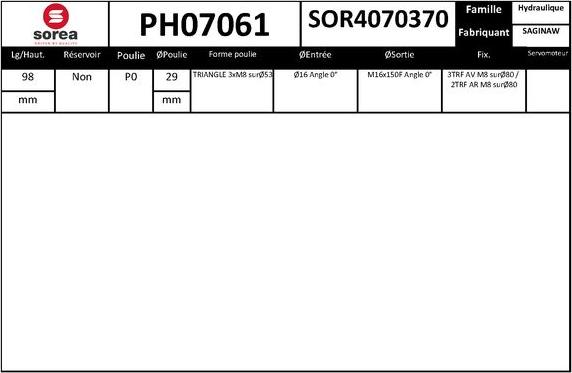 SNRA PH07061 - Pompa idraulica, Sterzo autozon.pro