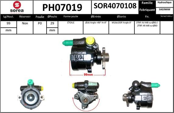 SNRA PH07019 - Pompa idraulica, Sterzo autozon.pro